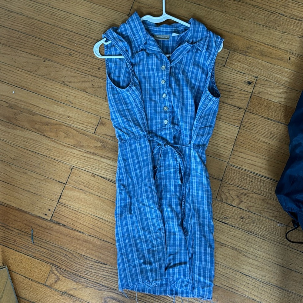 Liz Claiborne button up plaid dress medium